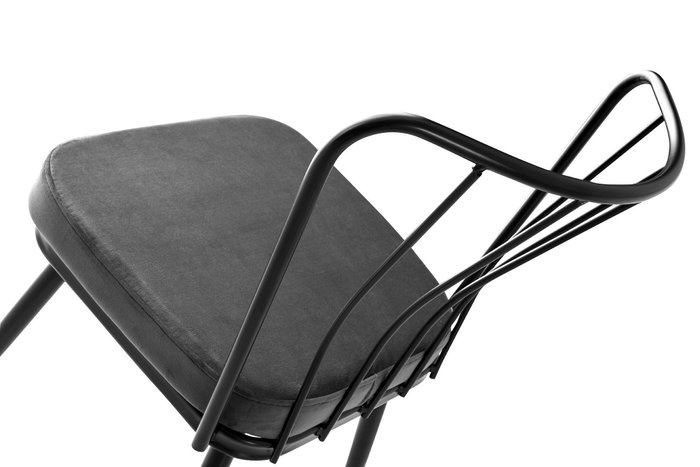 Hanah Home Yıldız - 942 V4 Juego de 4 sillas de terciopelo negro Hanah Home Yıldız - 942 V4 Juego de 4 sillas de terciopelo negro